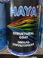 HAYA Структурная эмаль (краска) по пластику (для бамперов), чёрная, 0,8л