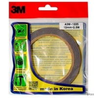 3M™ Двусторонний скотч, Оригинал, Южная Корея 12мм х 2,5м A3M-1225