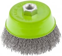 СИБРТЕХ Щетка для УШМ, 100 мм, М14, "чашка", витая проволока