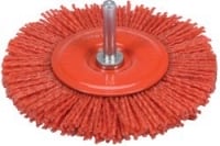YATO Щётка-крацовка торцевая (дисковая) 100мм мягкая нейлоновая со стержнем YT-47792