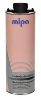 MIPA Антигравийное покрытие битумное Unterbodenschutz, cредство для защиты кузова, черное, 1 л