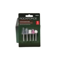 Rock FORCE Набор камней абразивных, 5пр.(хвостовик 3мм), в блистере GSK502