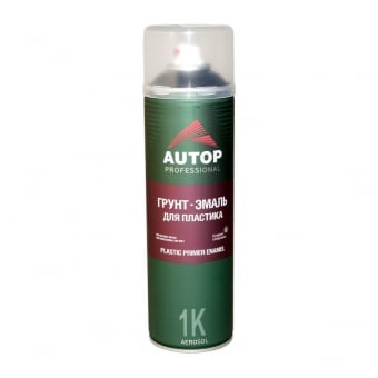 AUTOP Грунт-эмаль для пластика №5 Plastic Primer Enamel, графит (аэрозоль), 650мл
