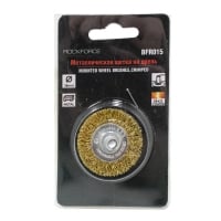 Rock FORCE Кордщетка дисковая латунная для дрели 38мм, в блистере