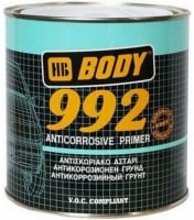 HB BODY Быстросохнущий антикоррозийный грунт 992, алкидный 1К, 1л