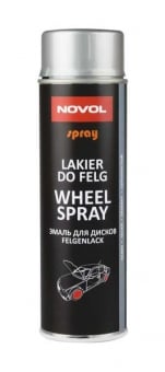 NOVOL Эмаль (краска) для дисков WHEEL SPRAY, Стальной, 500 мл