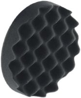 APP Круг полировальный поролоновый профилированный на липучке мягкий черный d=150мм