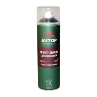 AUTOP Грунт-эмаль для пластика №5 Plastic Primer Enamel, чёрный (аэрозоль), 650мл
