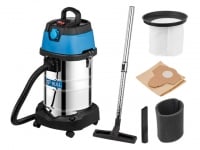 BULL Профессиональный пылесос AS 3001 + аксессуары (1400 Вт, 30 л, класс: L; очистка: мануальная; автовключение)