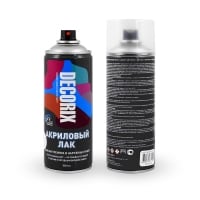 DECORIX Бесцветный акриловый лак, в аэрозоле 520мл