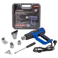 Forsage Фен Фен промышленный электрический (термовоздуходувка) 2000W с регулировкой температуры в кейсе + набор сопел