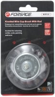 Forsage Кордщетка чашеобразная стальная витая для дрели 75мм, в блистере