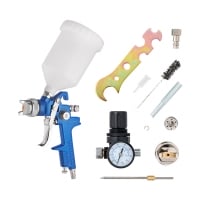 REMIX Пистолет окрасочный (краскопульт) 827 HVLP (сопло 1,4 мм и 1,7мм + регулятор давления)