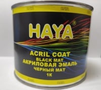HAYA Эмаль (краска) акриловая, 1К, черный мат 0,4л