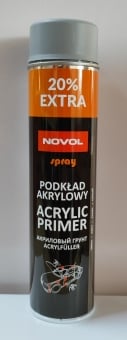 NOVOL Акриловый грунт-наполнитель 1K Acryl Primer, серый (600мл) в аэрозоле