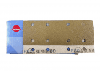 SUNMIGHT Шлифовальная полоска GOLD 70х198мм на липучке 8 отверстий золотистая, в ассортименте*