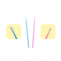 Микрокисточки для подкраски сколов 1-2мм, в ассортименте