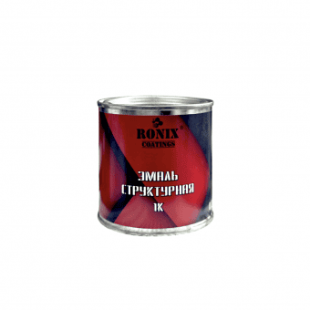 RONIX Структурная эмаль (краска) по пластику (для бамперов), 1К черная 0,25л