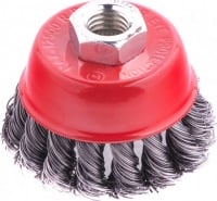 Matrix Щетка для УШМ 65мм М14 крученая проволока