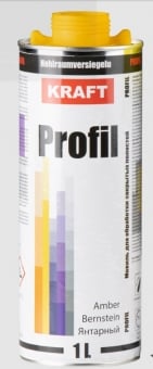 KRAFT Антикоррозионный состав на восковой основе для обработки закрытых полостей PROFIL (мовиль), желтый, 1л