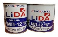 Эмаль лидская МЛ-12 К коричневая, 2 кг