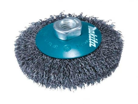 MAKITA Щетка для шлифовальной машинки, конусная D=115 мм, сталь