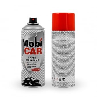 MobiCAR Акриловый грунт-наполнитель, цвет черный, в аэрозоле 520 мл