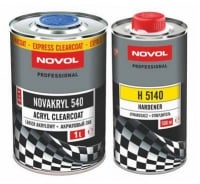 Novol Бесцветный акриловый лак NOVAKRYL 540 express быстрый 1л + отв 0.5л 5140