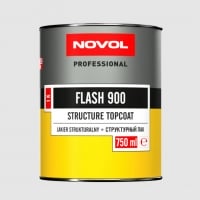 NOVOL Краска структурная FLASH 900, чёрная, 0.75л