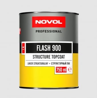 NOVOL Краска структурная FLASH 900, чёрная, 0.75л