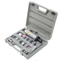 ECO Пневматическая прямая мини шлифмашина (бормашинка), патрон 6мм с набором камней 16пред., в кейсе