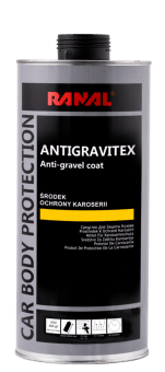 RANAL Антигравийное покрытие, cредство для защиты кузова ANTIGRAVITEX 1,85кг, цвет: черный