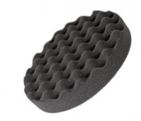 RoxelPro Поролоновый полировальник на липучке 150 х 30мм, мягкий, черный, рифленый