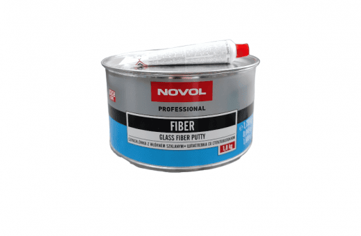 NOVOL Шпатлевка полиэфирная со стекловолокном FIBER 1.8кг