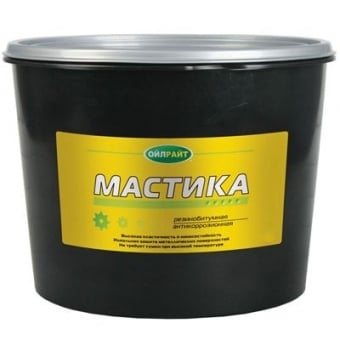 OIL RIGHT Мастика резинобитумная 5кг в пластиковой банке