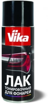 VIKA Аэрозоль лак черный тонировочный для фонарей, 400мл