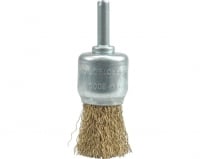 Vorel Щетка д/дрели кистевая 24мм со стержнем (для дрели кисточка концевая крацовка)