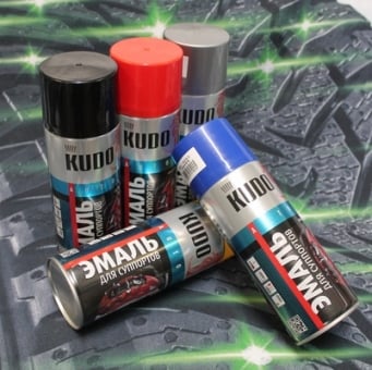 KUDO Краска (эмаль) для суппортов в аэрозоле 520 мл